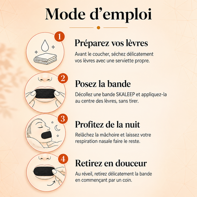 Bandes Buccales Anti-Ronflement — Pour des nuits paisibles à deux